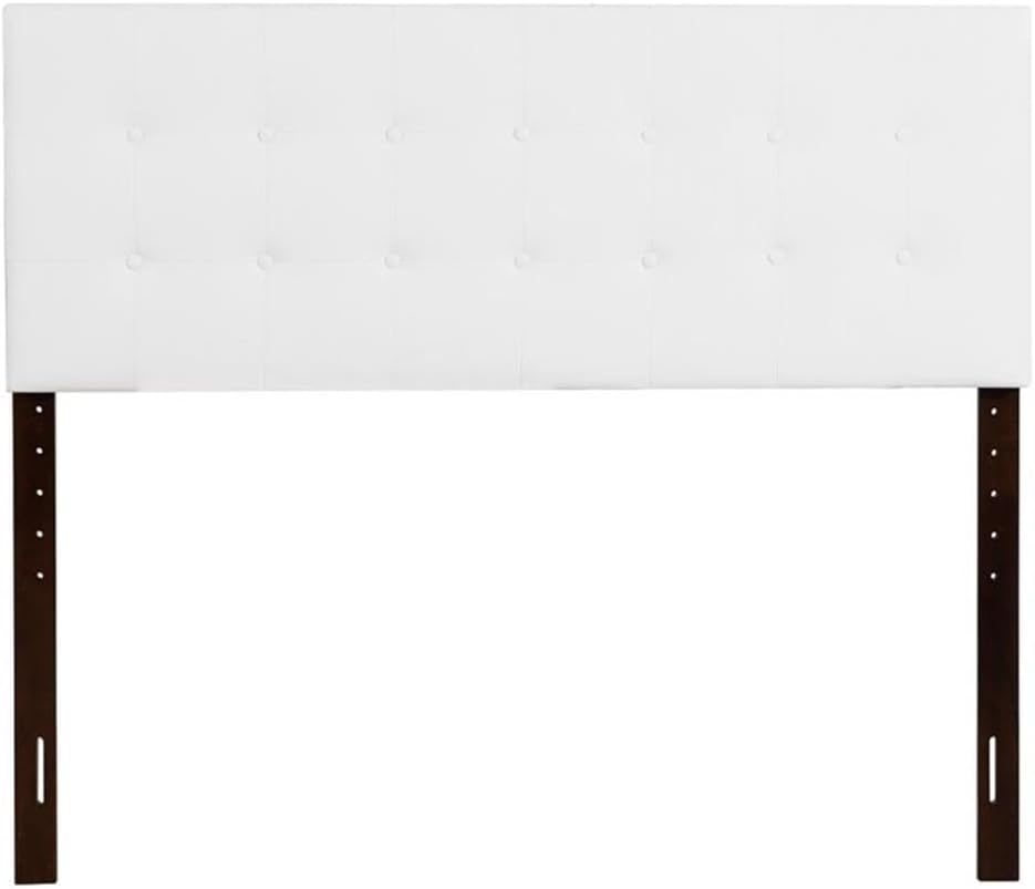 Glory Furniture Super Nova Faux Leather Upholstered Full Headboard in White