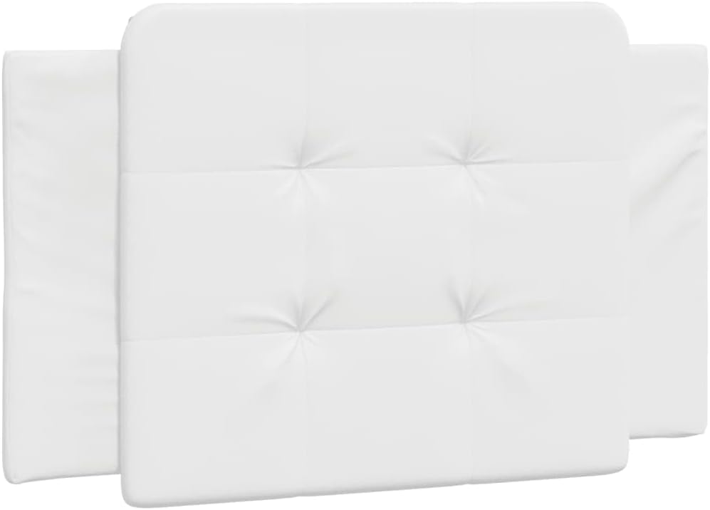 Twin Bed Frame White Faux Leather Upholstered Platform Bed with Underbed Storage, Easy Assembly and Modern Design for Bedroom Furniture