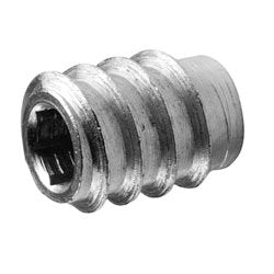 Threaded Insert Nut, Steel, 5/16-18 x 15mm Hex Drive, Non-Flange (250)