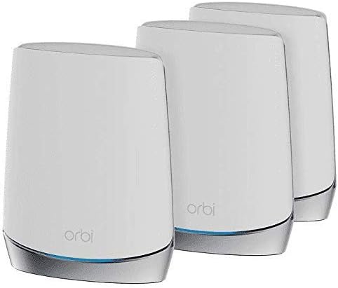 NETGEAR Orbi RBK753 High-Performance Whole Home Mesh WiFi System 3-Pack Includes 1 Router & 2 Satellites White (Renewed)