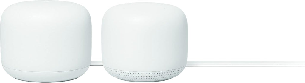 Google Nest Wifi - AC2200 (2nd Generation) Router and Add On Access Point Mesh Wi-Fi System (2-Pack, Snow)