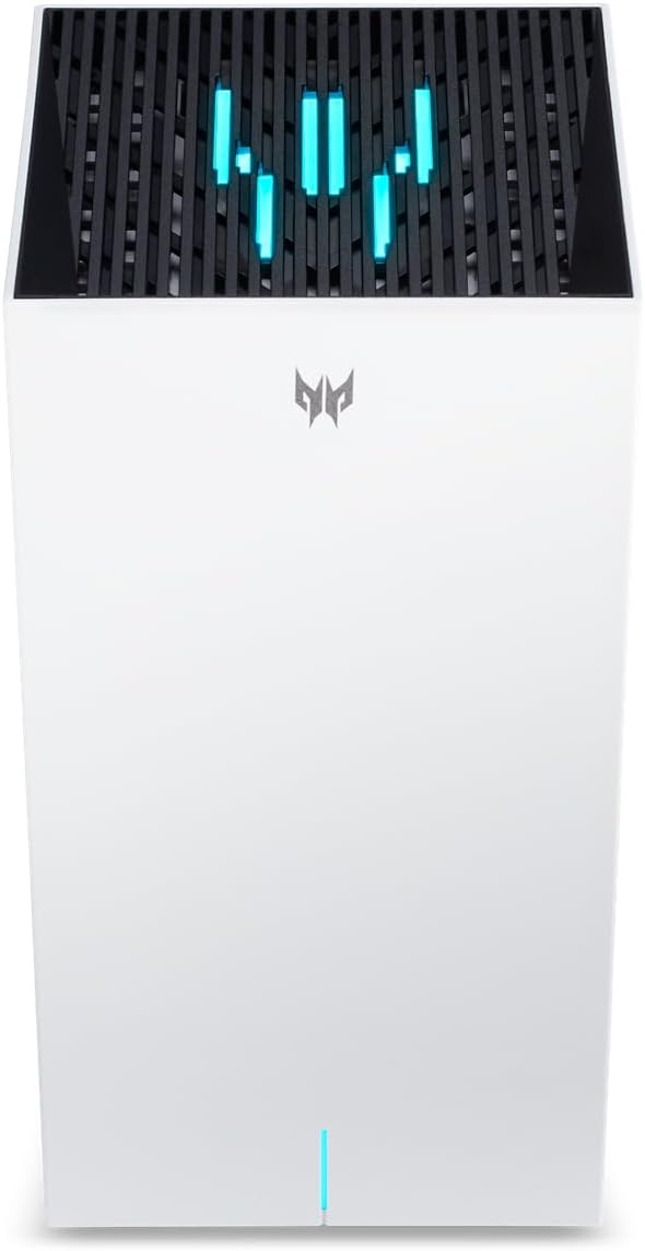 Predator Connect T7 Wi-Fi 7 BE11000 Mesh Gaming Router | Intel Killer Prioritization Engine | Up to 3000 Sq. Ft. | Up to 200 Devices | 2.5Gbps WAN & 2 x 1Gbps LAN | Lifetime Internet Security