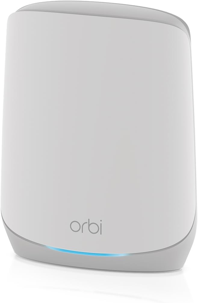 NETGEAR Orbi Whole Home Tri-Band Mesh WiFi 6 Add-on Satellite (RBS760) – Works with Your Orbi WiFi 6 System - Adds Coverage up to 2,500 sq. ft. - AX5400 up to 5.4Gbps (Renewed)