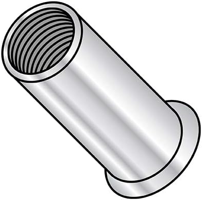 5/16-18-.200 Small Head Threaded Insert Rivet Nut Aluminum Cleaned and Polished Non-Ribbed (Pack Qty 1,000) BC-LA-31200 by Shorpioen
