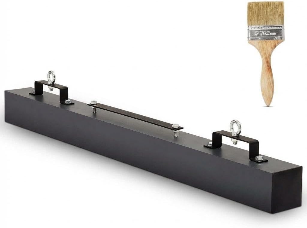 60' Hanging Magnetic Sweeper for Forklift, 140 LBS Lifting Capacity Heavy Duty Nail Magnet, Industrial Strength Sweeping Tool for Truck, Tractor, Warehouse & Parking Lot