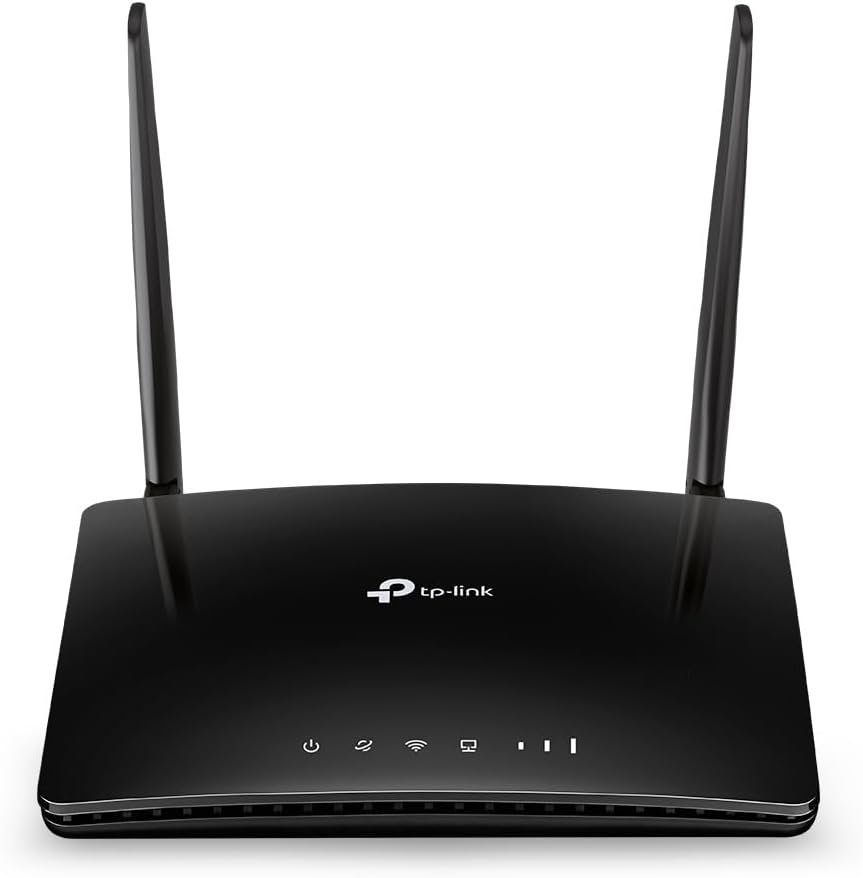 TP-Link TL-MR150, N300 Mbps 4G/3G SIM Slot, Connectivity up to 32 Devices, No Configuration Required, Support Guest Network and Parental Control, Wireless 4G LTE Router