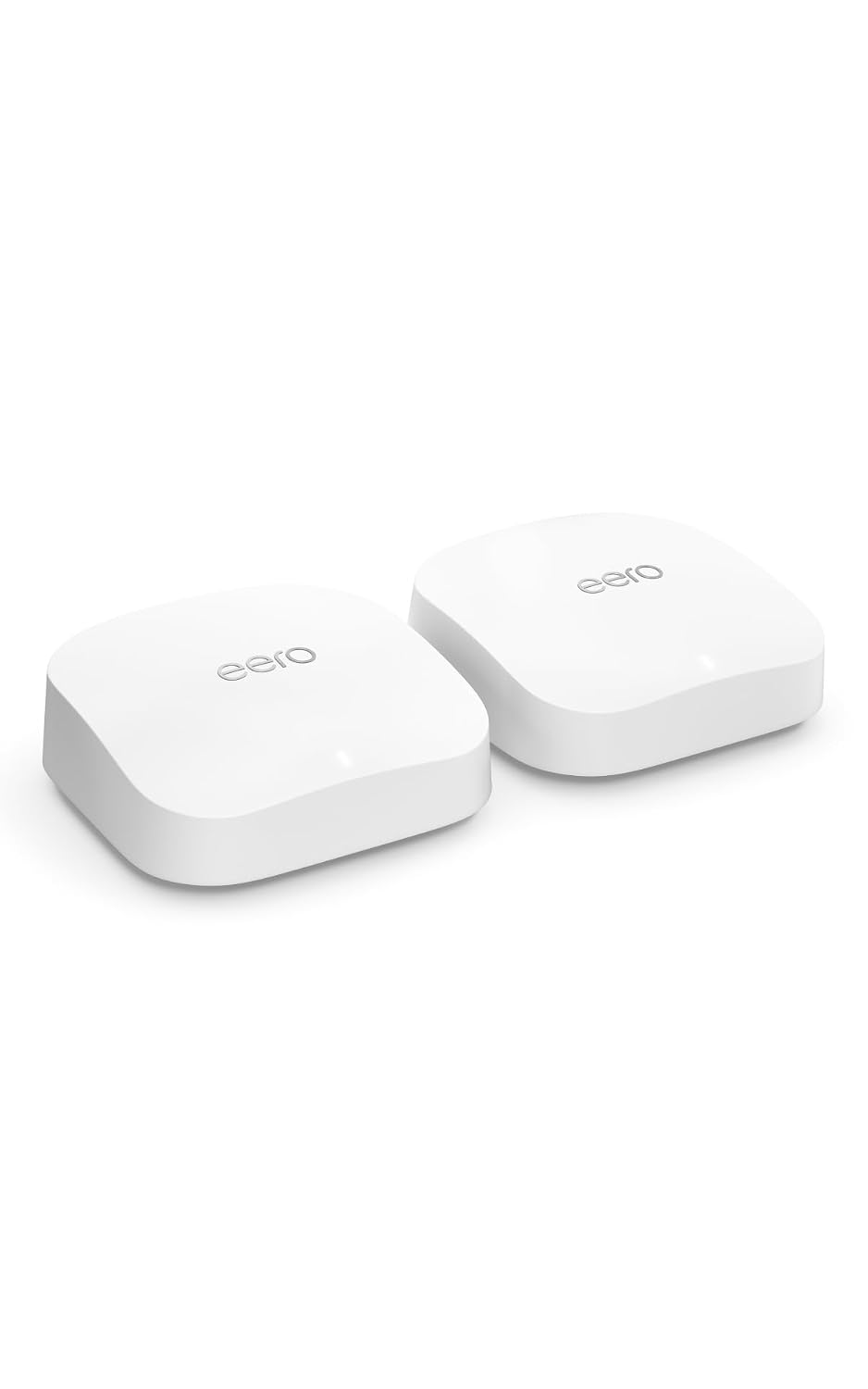 Amazon eero Pro 6E mesh wifi system - Supports internet plans up to 2.5 Gbps, Coverage up to 4,000 sq. ft., Connect 100+ devices, 2-pack