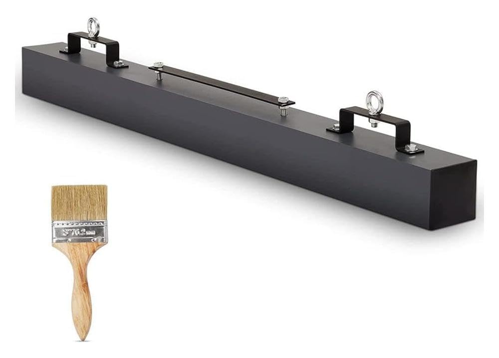 60-Inch Heavy-Duty Magnetic Sweeper with 140 LBS Lifting Capacity, Easy to Use Hanging Magnet Tool for Forklift, Quick Release Function, Double Magnetic Force