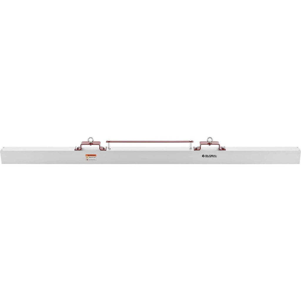 Global Industrial Hang-Type Magnetic Sweeper with Forklift Hanger, 84' Cleaning Width, Picks Up Steel, Nails, Wire, Screws and Other Metallic Debris Off Floors