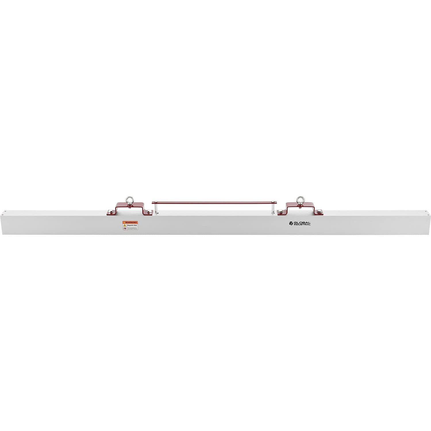 Global Industrial Hang-Type Magnetic Sweeper with Forklift Hanger, 84' Cleaning Width, Picks Up Steel, Nails, Wire, Screws and Other Metallic Debris Off Floors