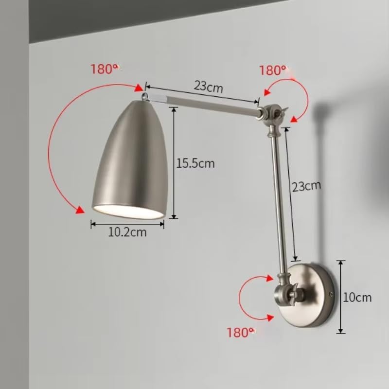 Apliques de pared modernos, lámparas LED para interiores, luminarias ajustables para decoración del hogar, luz nocturna para dormitorio, lámparas decorativas contemporáneas.