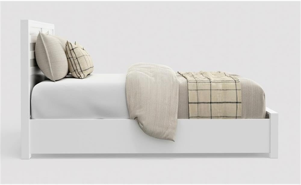 Alpine Furniture Carmel Queen Storage Bed, White