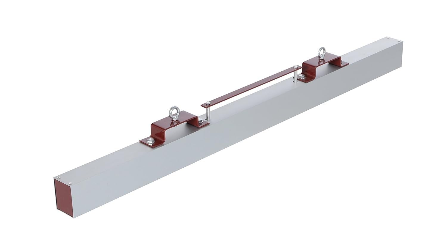 Vestil HFMS-60 Steel Forklift Hanging Magnetic Sweeper 60 in. Wide 65 Lb. Capacity Silver