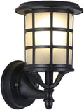 Solar Outdoor Wall Lantern Victoria Outside Porch Light, Exterior Wall Sconce with Remote Control, IP65 Waterproof Wall Mounted Lamps for House Garage Garden