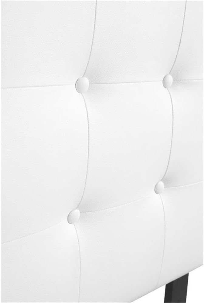 Glory Furniture Super Nova Faux Leather Upholstered Queen Headboard in White