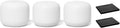 Google Nest WiFi Mesh Router (AC2200) with 2 Points, Google Assistant Built-in, 3-Pack, Snow – Whole Home Coverage up to 5400 Sq Ft, Multiple 4K Streams, Handles 200 Devices, W/ 2X Microfiber Cloths