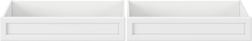 AFI, Mid-Century Modern Under Bed Storage Drawers, Queen/King/Twin XL, White