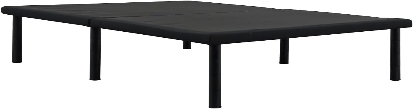 Ergomotion ErgoPlatform Bed Frame - No Box Spring Required - Foldable Flat Foundation - 12' Adjustable Legs, Supports 1,000 lbs., Black (Twin XL)
