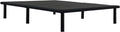 Ergomotion ErgoPlatform Bed Frame - No Box Spring Required - Foldable Flat Foundation - 12' Adjustable Legs, Supports 1,000 lbs., Black (Queen)