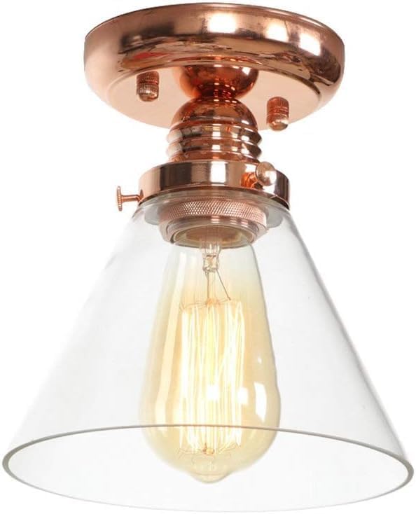 Slope Glass Rose Gold Ceiling Lights Lamparas De Techo Lustre Luminaria Abajur Home Ceiling Lamp, Lighting Chandelier