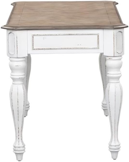 Liberty Furniture Industries Magnolia Manor Lift Top Writing Desk, W56 x D28 x H30, White