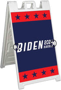 Biden Harris 2024 (24' X 36') Deluxe A-Frame Signicade, Includes 2 Removable Panels & Stand | Election, Political, Democrat, Vote