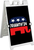 Desantis 2024 (24' X 36') Deluxe A-Frame Signicade, Includes 2 Removable Panels & Stand | Election, Political, Republican, Vote