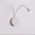 Wall Lamp Headboard Reading Lamp, Dimmable Bedside LED Book Light for Reading in Bed, No Drilling No Damage to Wall, Minimalist Flexible Gooseneck Spotlight Task Light With USB Charger Wall Light ( Co