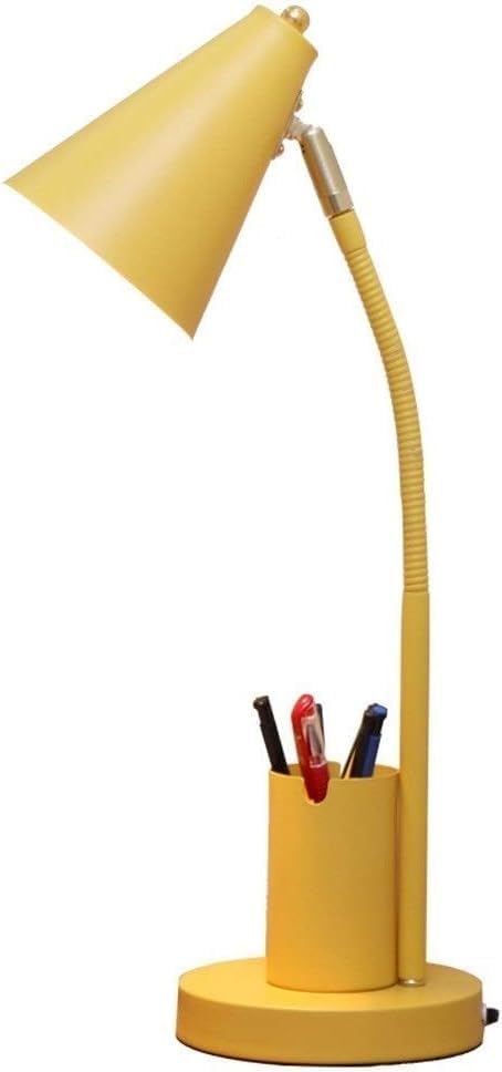 Desk Lamp Led Reading Light Book 3 Brightness Levels with Pen Holder, Perfect for in Bed(Pink)