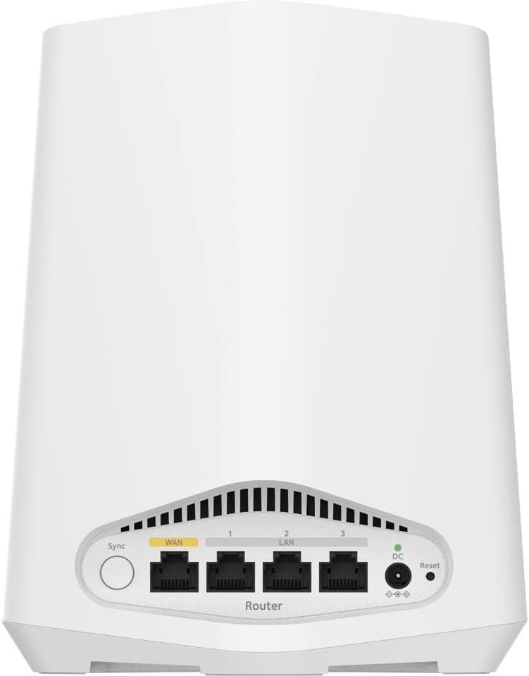 NETGEAR Orbi Pro WiFi 6 Mini Mesh Router (SXR30) for Business or Home | VLAN, QoS | Coverage up to 2,000 sq. ft., 40 Devices | AX1800 802.11 AX (up to 1.8Gbps)