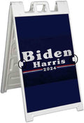 Biden Harris 2024 (24' X 36') Deluxe A-Frame Signicade, Includes 2 Removable Panels & Stand | Election, Political, Democrat, Vote