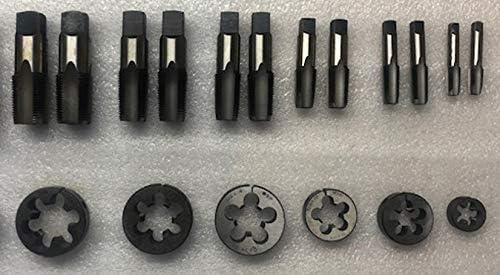 BSP BRITISH STANDARD PIPE BSPP PARALLEL TAP AND DIE SET - 6 SIZE 1/8' TO 3/4'