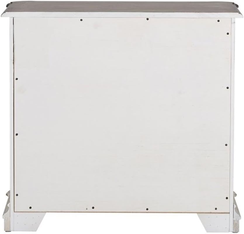 Liberty Furniture Magnolia Manor Media Lateral File for Home Office, W34' x D22' x H31', White