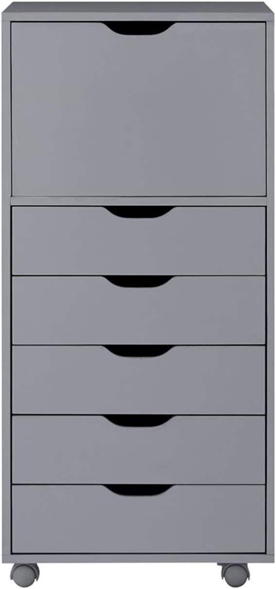 Naomi Home 5 Drawer + 1 Cabinet Storage Organizer, Modern Mobile Cabinet for Home & Everyday Storage