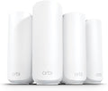 NETGEAR Orbi 370 Series Dual-Band WiFi 7 Mesh System for Home (RBE374) - Wireless Router (no Modem) + 3 Extenders, Security Features, 5 Gbps, Covers 8,000 sq.ft., 70 Devices, 2.5GB Port, BE5000
