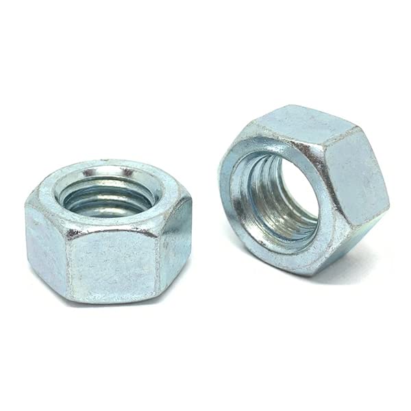 (5000 Pieces) 1/4'-20 Grade 5 Finished Hex Nuts Zinc Clear