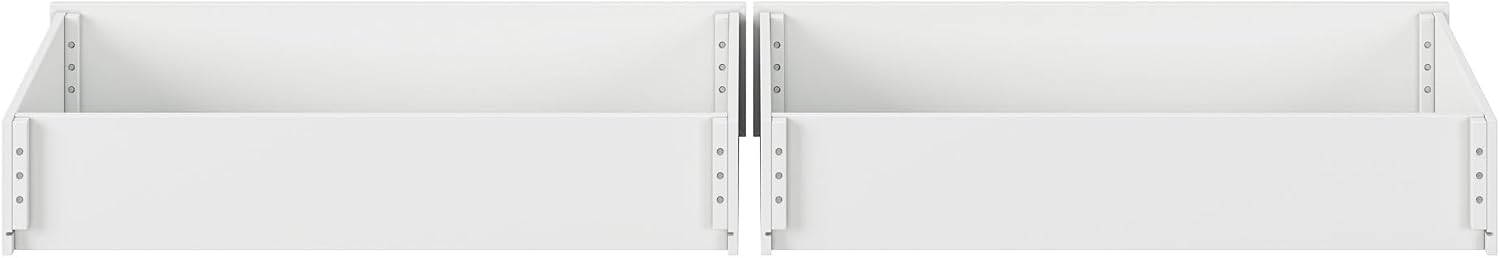 AFI, Mid-Century Modern Under Bed Storage Drawers, Queen/King/Twin XL, White
