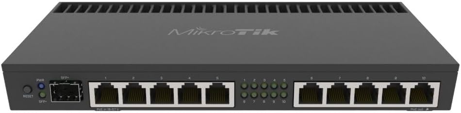 MikroTik RB4011 Ethernet 10-Port Gigabit Router (RB4011iGS+RM)