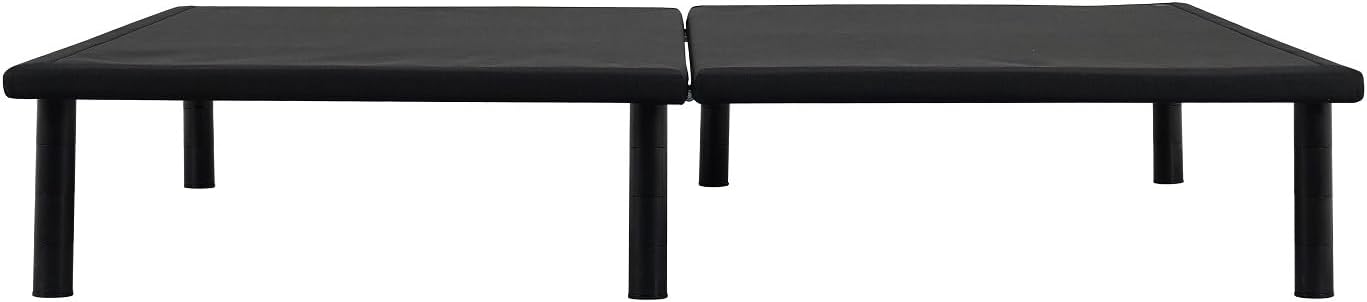 Ergomotion ErgoPlatform Bed Frame - No Box Spring Required - Foldable Flat Foundation - 12' Adjustable Legs, Supports 1,000 lbs., Black (Full)