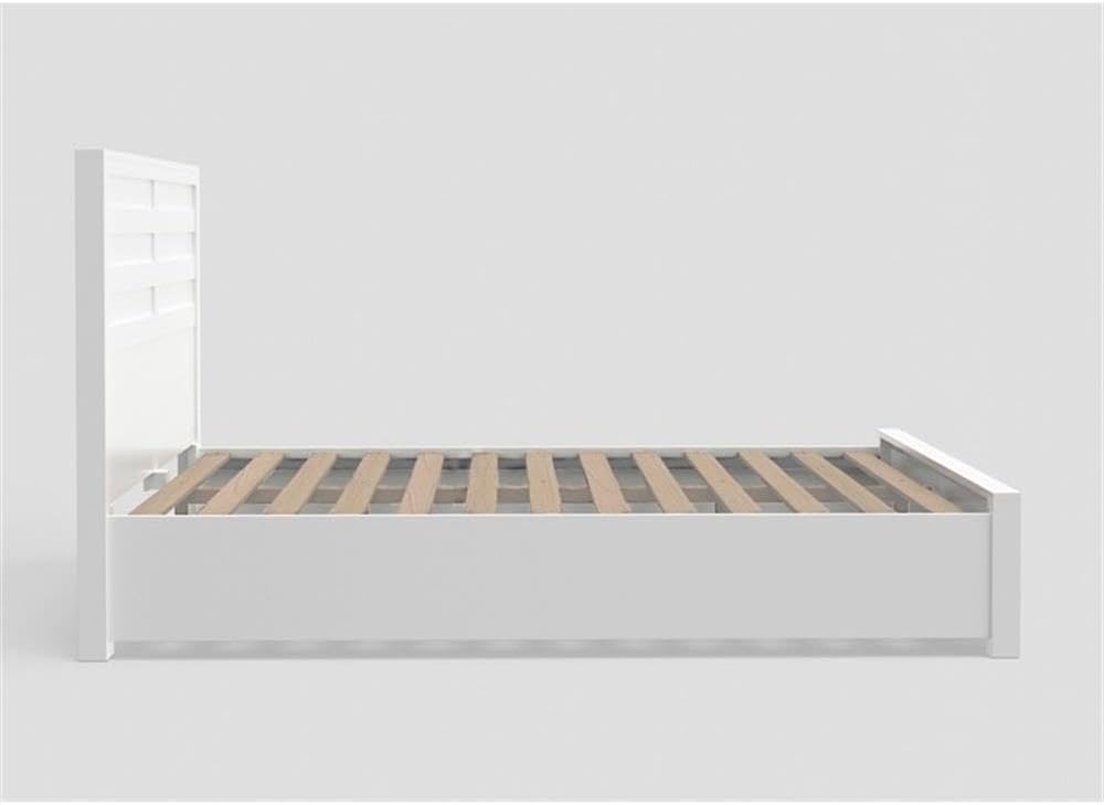 Alpine Furniture Carmel Queen Storage Bed, White