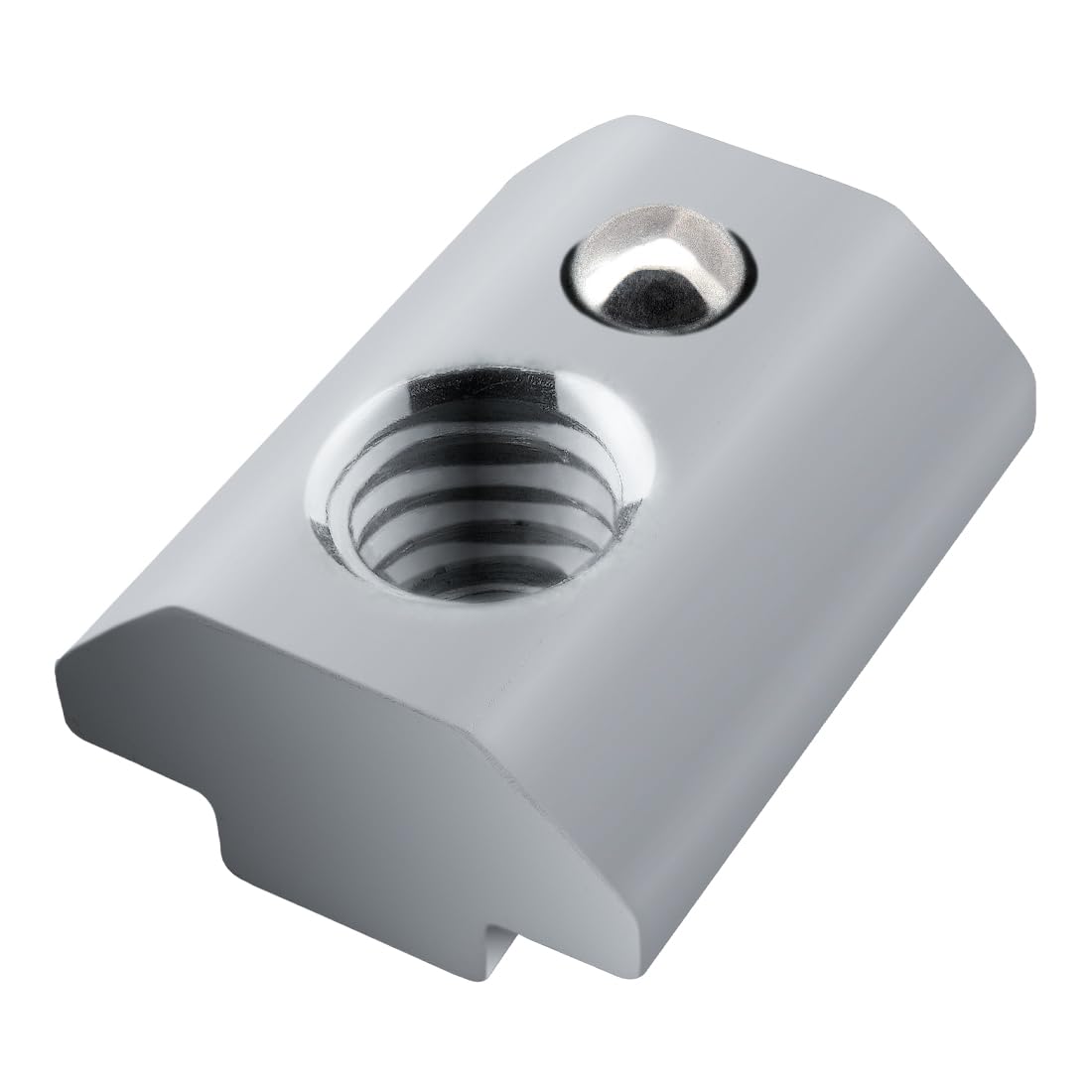 8020, 13055, 15 40 Series 5/16-18 Steel Self Aligning Slide in T-Nut with Ball Spring - T Slot Accessories for 80/20 Aluminum Extrusion - Hardware Nuts (100 Pack)