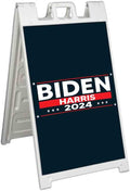 Biden Harris 2024 (24' X 36') Standard A-Frame Signicade, Includes Decal Applied to Stand | Election, Political, Democrat, Vote