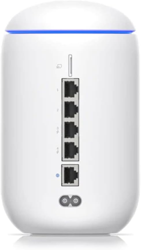 UBIQUITI UniFi Dream Router - WiFi 6 Router, USG, 2X PoE Output - UniFi OS Console (UniFi Network, Protect, Talk, Access) Up to 500Mbps WAN Speeds
