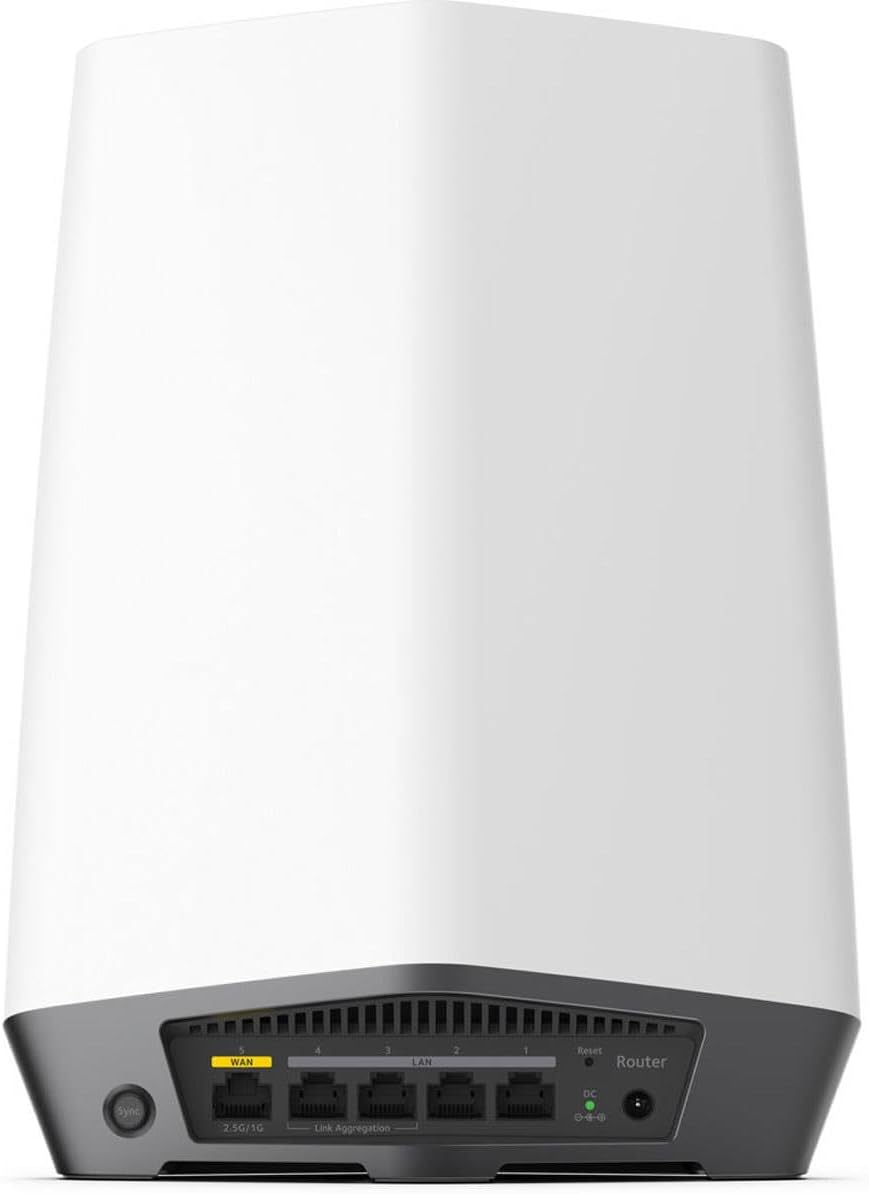 NETGEAR Orbi Pro WiFi 6 Tri-band Mesh System (SXK80) | Router with 1 Satellite Extender for Business or Home | Coverage up to 6,000 sq. ft. and 60+ Devices | AX6000 802.11 AX (up to 6Gbps) (Pack of 2)