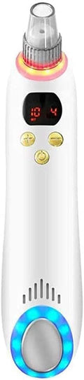 Blackhead Remover Pore Vacuum Cleaner, Face Blackhead Pore Cleaner Vacuum Whitehead Remover Tool, USB Rechargeable and 4 Different Suction Head Shape (White)