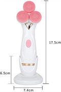 Facial Cleansing Brush, Electric Face Brush Scrubber Rechargeable Facial Exfoliator, Waterproof Spin Cleanser for Exfoliating, Massaging and Deep Cleansing The Perfect Ideal Gift (Color : B)