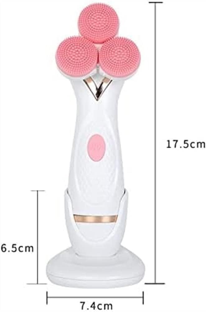 Facial Cleansing Brush, Electric Face Brush Scrubber Rechargeable Facial Exfoliator, Waterproof Spin Cleanser for Exfoliating, Massaging and Deep Cleansing The Perfect Ideal Gift (Color : B)