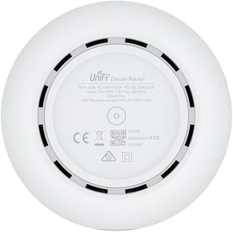 UBIQUITI UniFi Dream Router - WiFi 6 Router, USG, 2X PoE Output - UniFi OS Console (UniFi Network, Protect, Talk, Access) Up to 500Mbps WAN Speeds