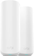 NETGEAR Orbi 370 Series Dual-Band WiFi 7 Mesh System for Home (RBE372) – Wireless Router (no Modem) + 1 Extender, Security Features, Covers 4,000 sq.ft., 70 Devices, Universally Compatible with ISPs