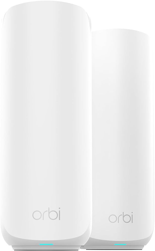 NETGEAR Orbi 360 Series Dual-Band WiFi 7 Mesh Network System for Home (RBE362) – Wireless Router (no Modem) + 1 Extender, 5 Gbps, Covers 4,000 sq.ft., 70 Devices, 2.5GB Internet Port, BE5000